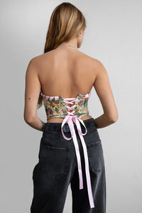 Bailee Tapestry Print Corset Top
