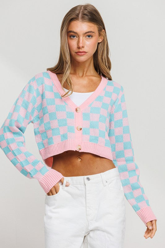 Checkered Cardigan