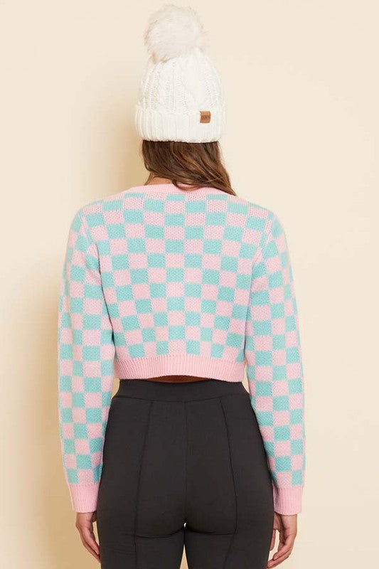 Checkered Cardigan
