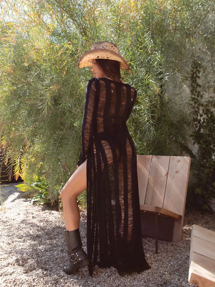 Ladder Knit Coverup