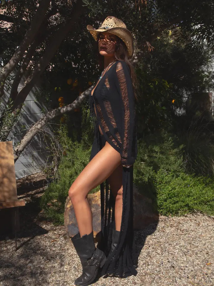 Ladder Knit Coverup