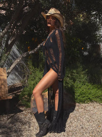 Ladder Knit Coverup