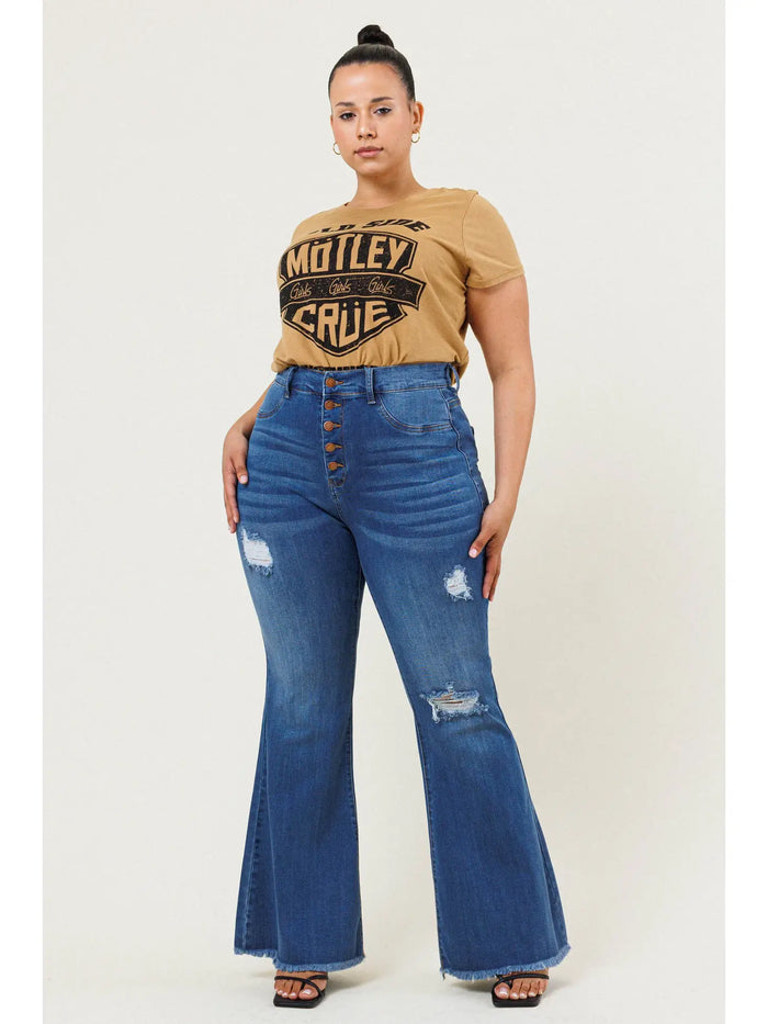 Brittany Flare Jeans- Curvy