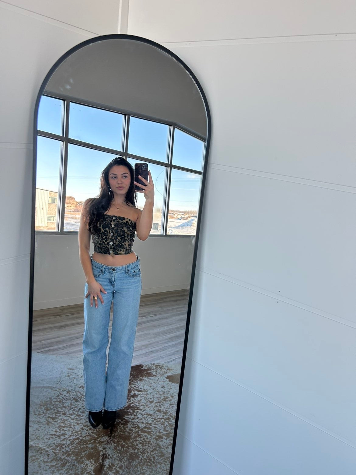 Wild Muse Denim Corset Top