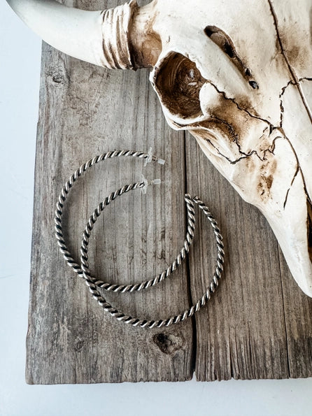 2.75” Twist Hoop Earrings