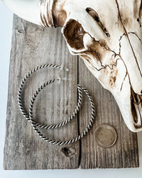 2.75” Twist Hoop Earrings