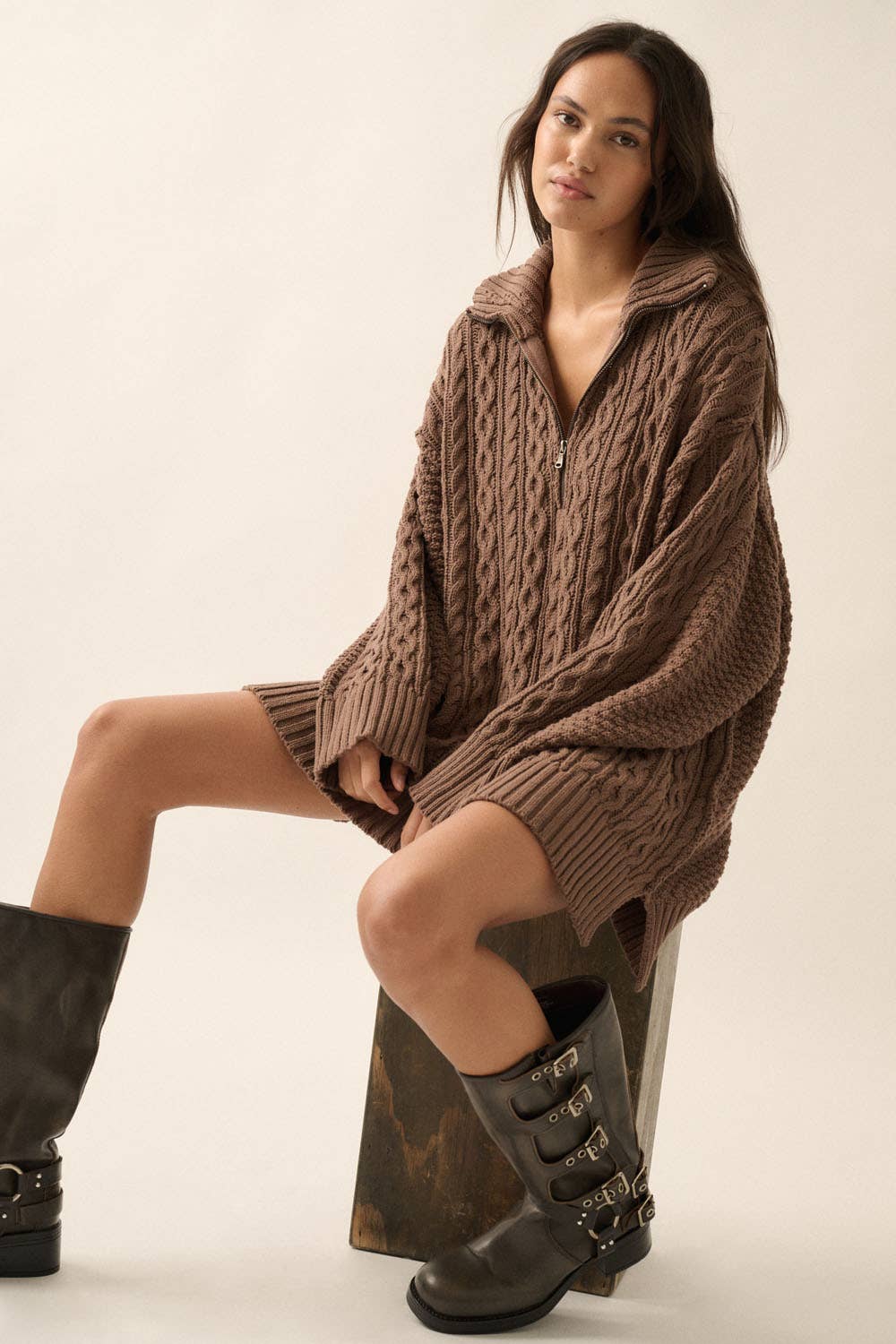 Knit Sweater Dress- Brazen – Brazen Boutique