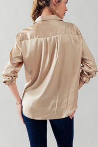 Bella Satin Blouse Shirt