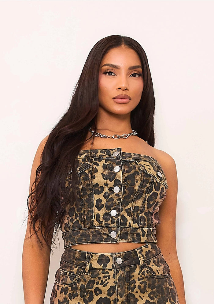 Wild Muse Denim Corset Top