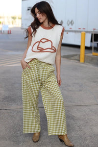 Cowboy Hat Sweater Vest