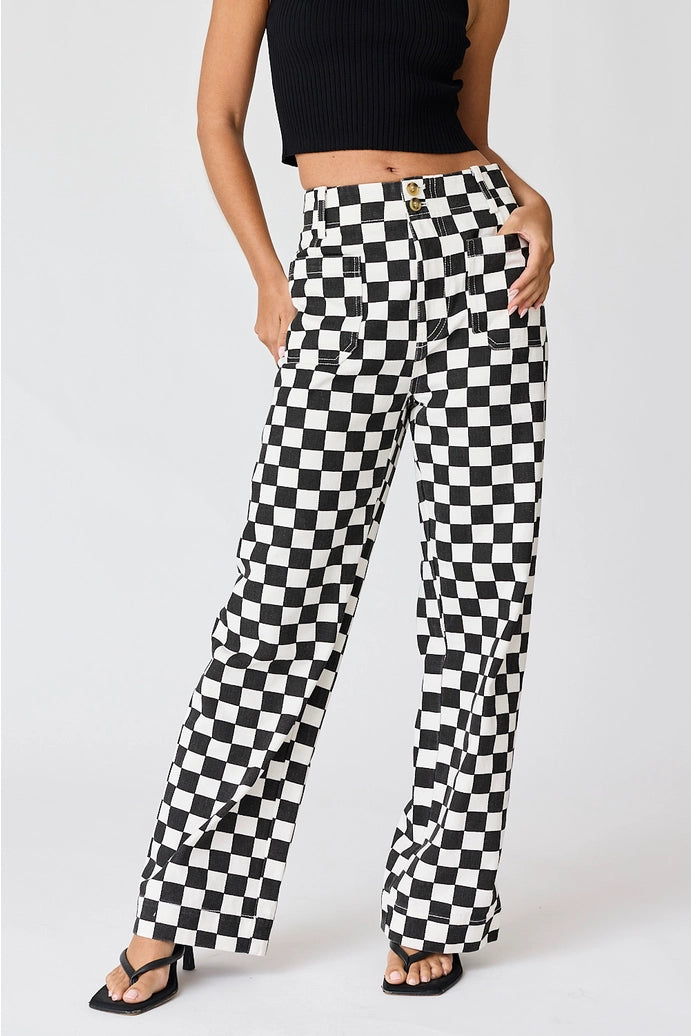 Checkered Pants