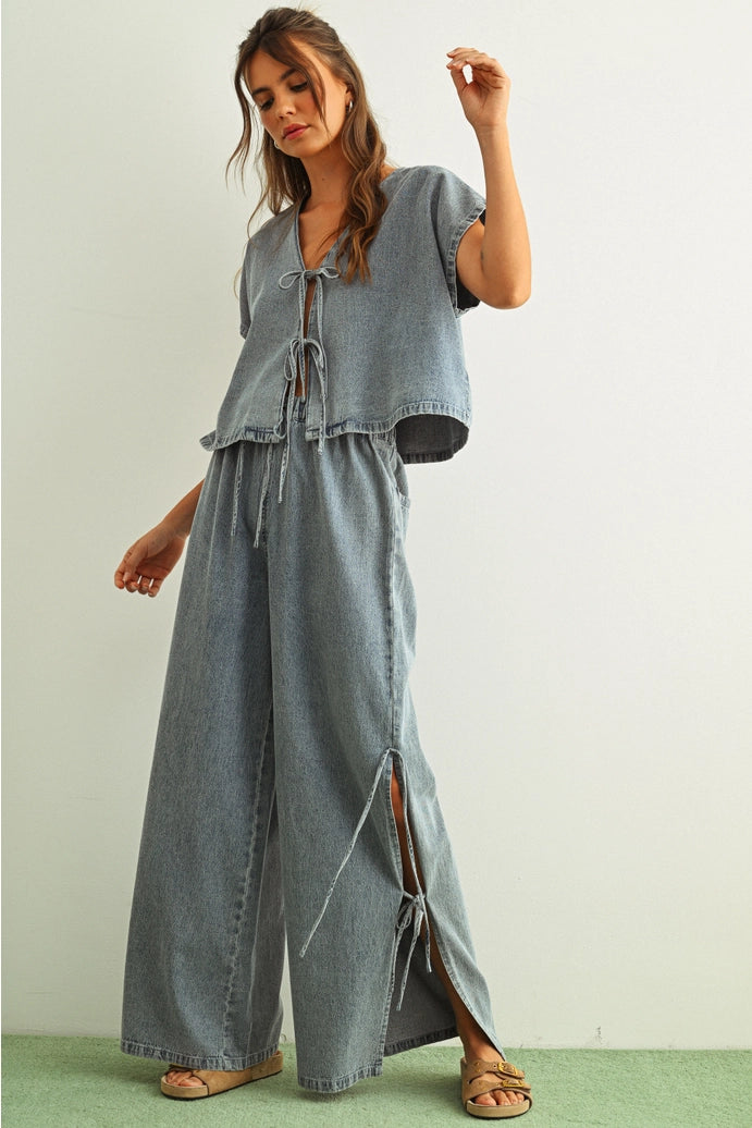 Drift Tie Denim Pants