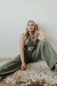 WIDE LEG DENIM JUMPSUIT