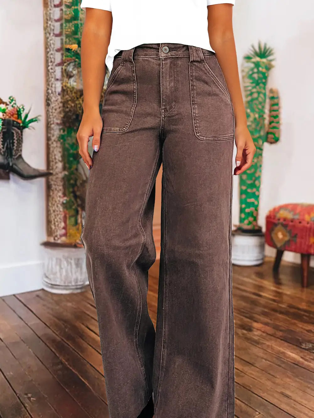 Dusty Mesa Patch Pocket Flares