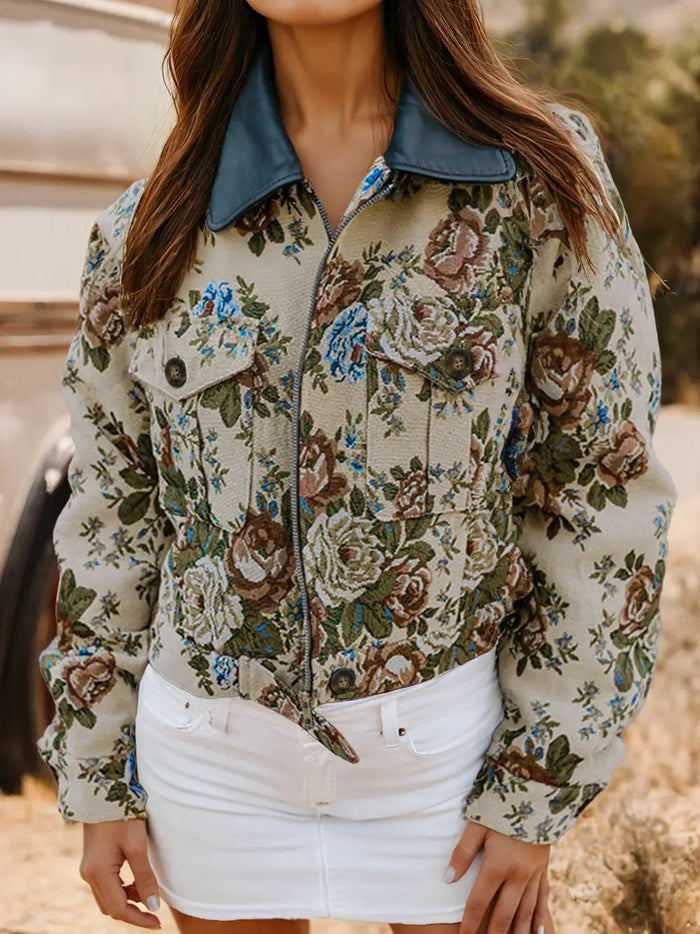 Floral Print Jacket