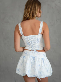Floral Lace Corset Top