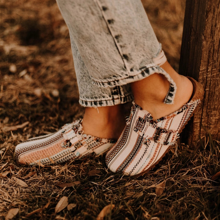 Fringed Serape Slip-On Shoe