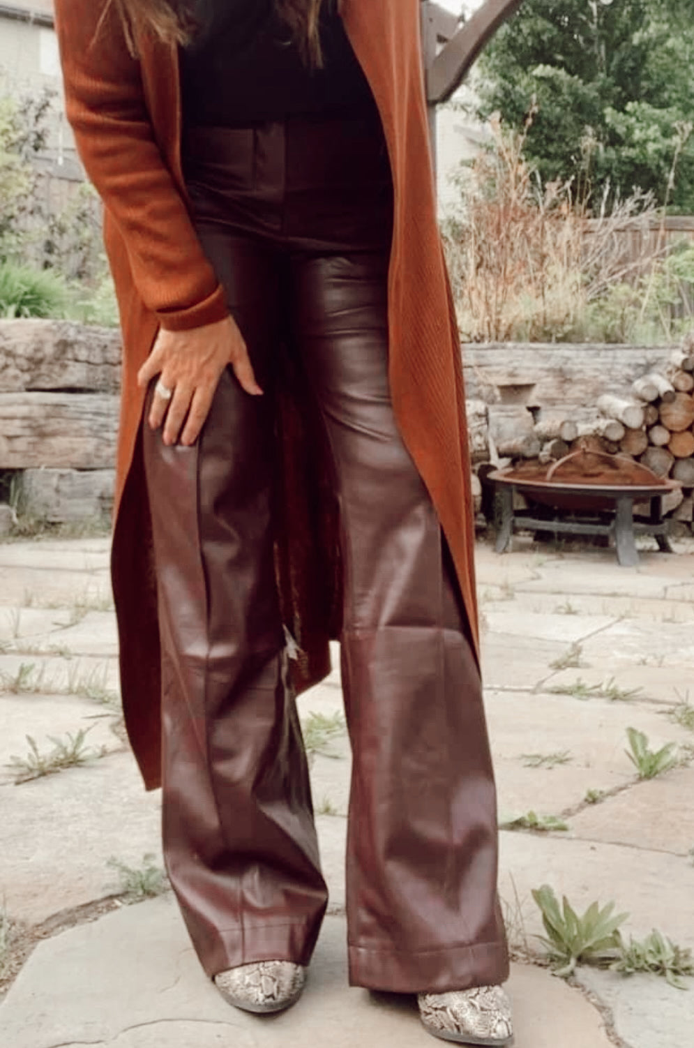 Vegan Leather Pants