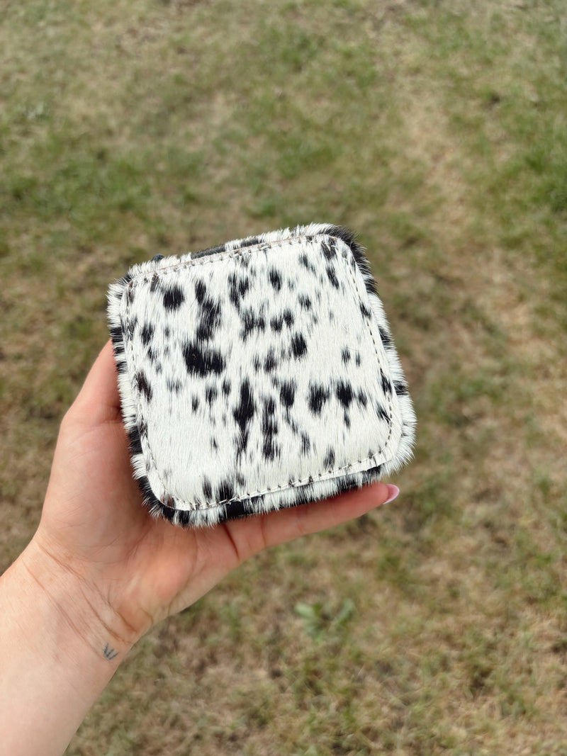 Mini Cowhide Jewelry Box