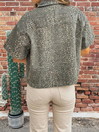 Leopard Button-Up