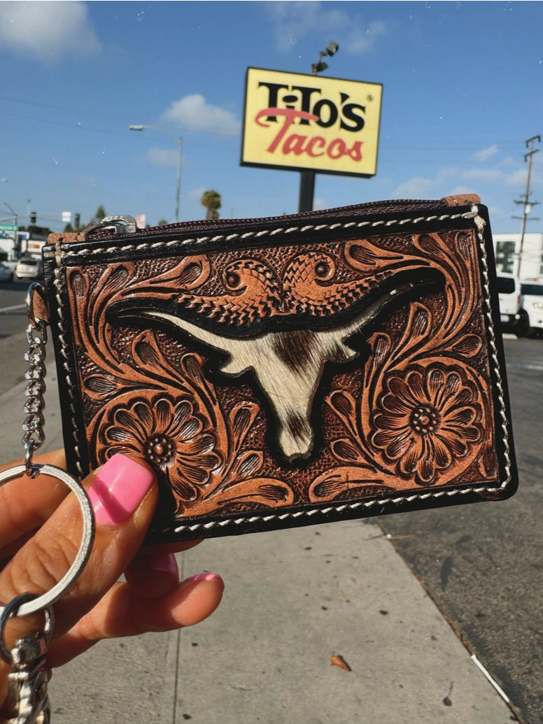 Longhorn Keychain Wallet