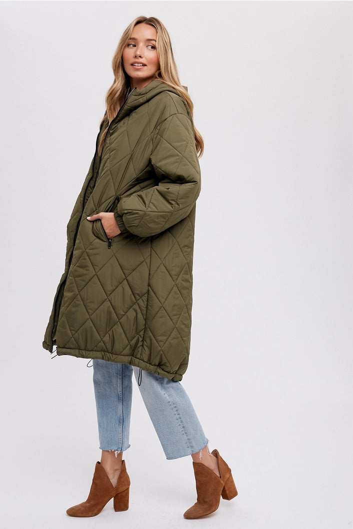 Longline Quilted Jacket