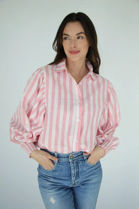 Pink Stripe Top