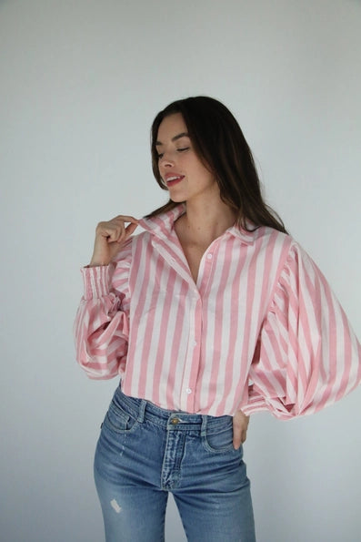 Pink Stripe Top