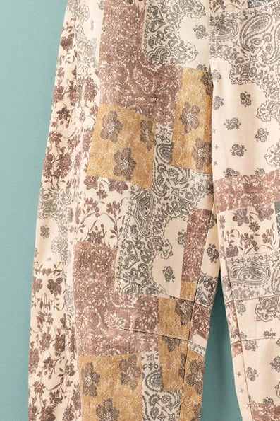 Prairie Patchwork Barrel Pants