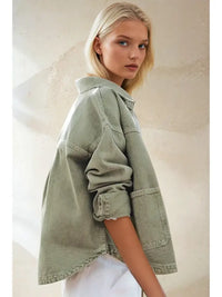 Sage Denim Jacket