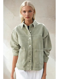 Sage Denim Jacket