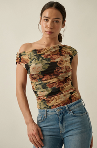 Rose Mesh Top