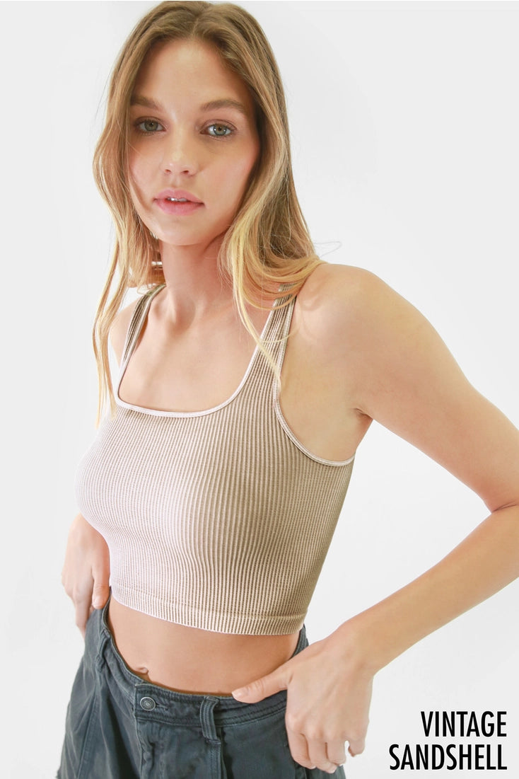 Square Neck Crop Top