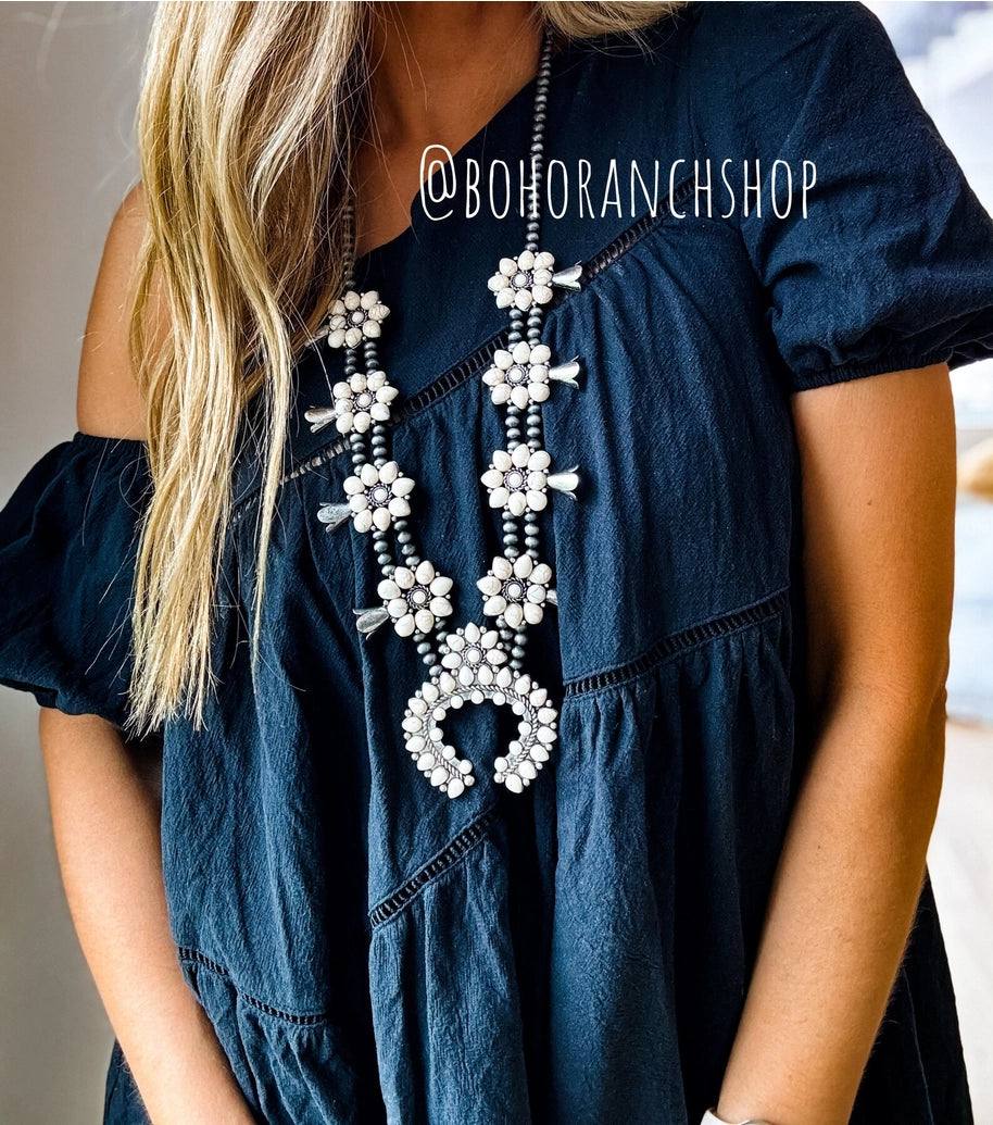 Squash Blossom Necklace Western Pendant Necklace