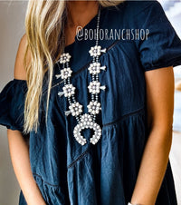 Squash Blossom Necklace Western Pendant Necklace