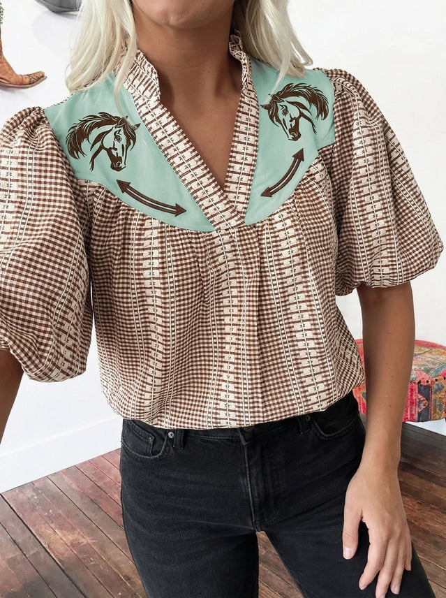 Turquoise Trails Blouse