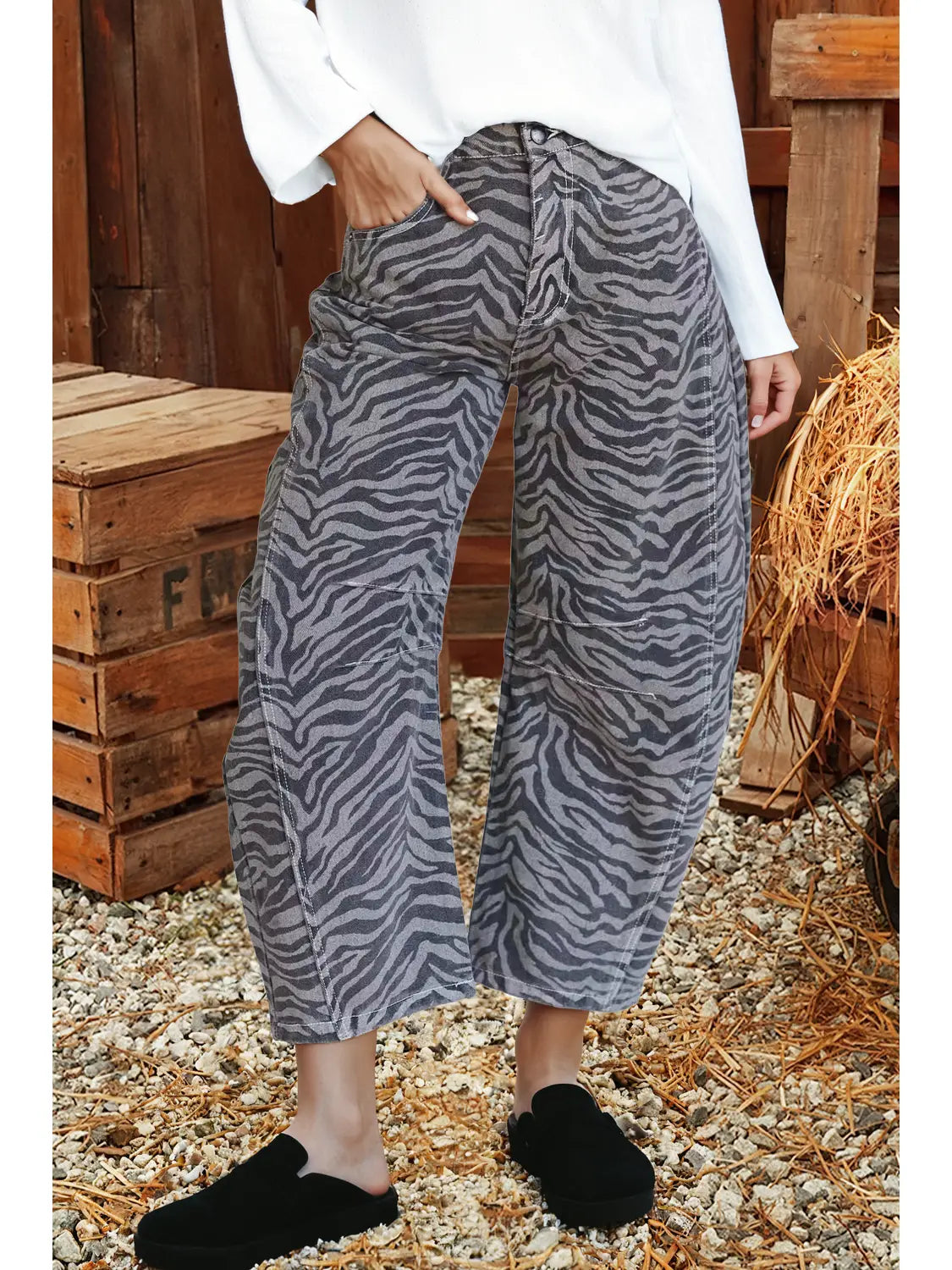 Midnight Maverick Zebra Pant