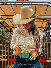 Rodeo Rope Detail Pearl Snap Shirt