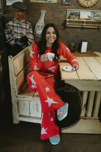 Soft Cozy Star Print Lounge Set